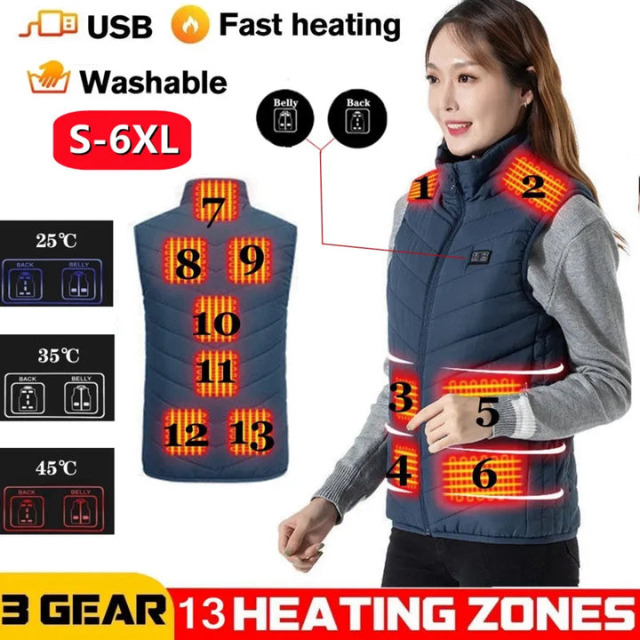 Electric Heated Warm Vest - Jansky Shop