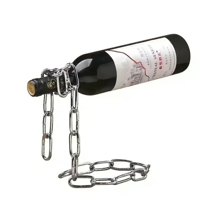 Iron Chain Floating Wine Holder - Jansky Shop