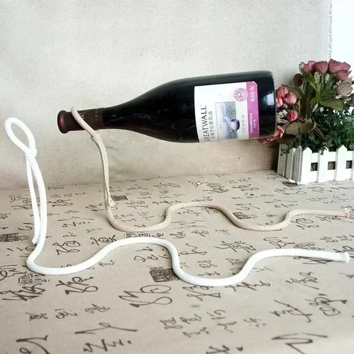 Iron Chain Floating Wine Holder - Jansky Shop